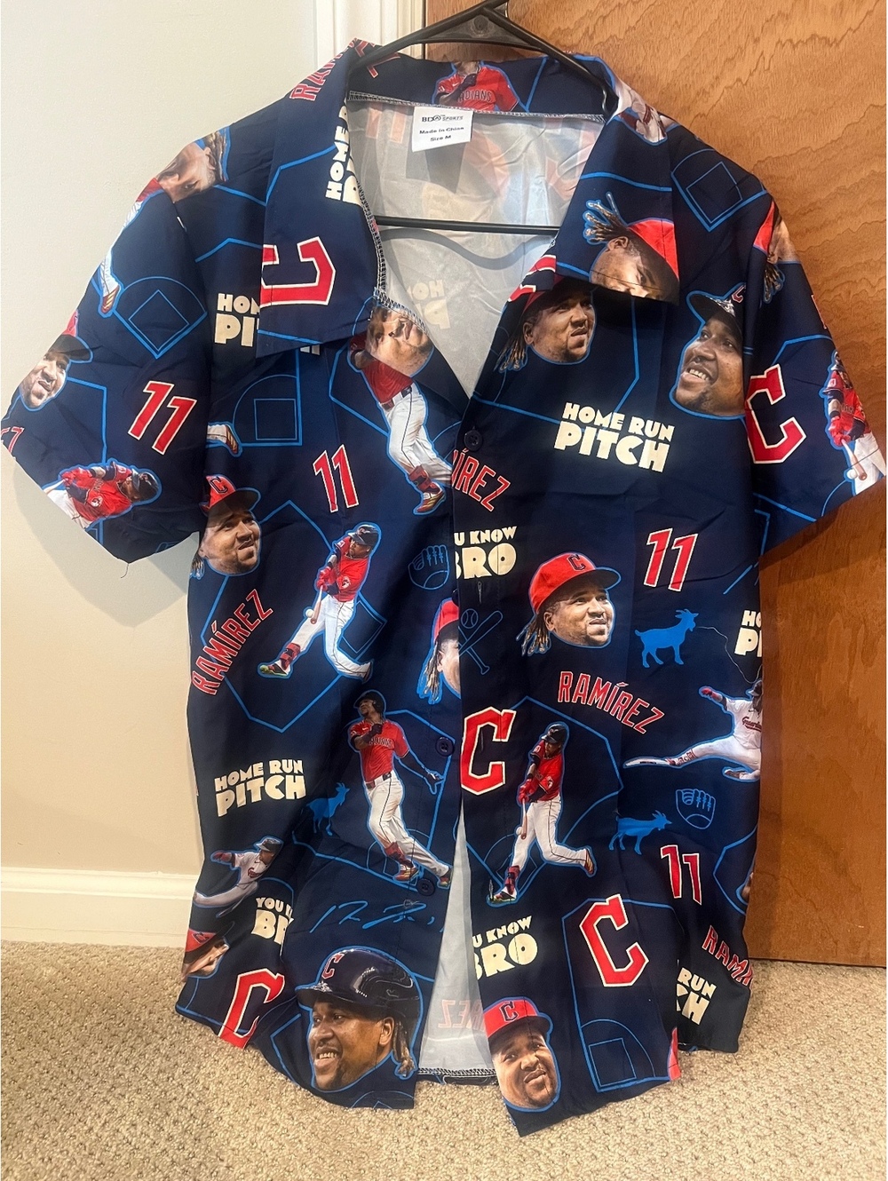 Cleveland Guardians Jose Ramirez Button Down Shirt